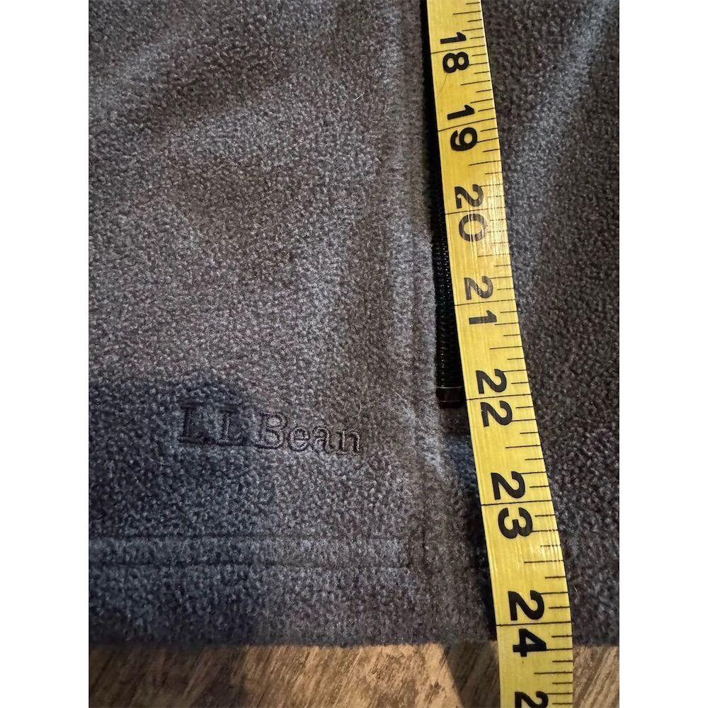 L.L.Bean Women's Fleece Vest Size S Charcoal Gray Casual Sleeveless - Picture 9 of 10
